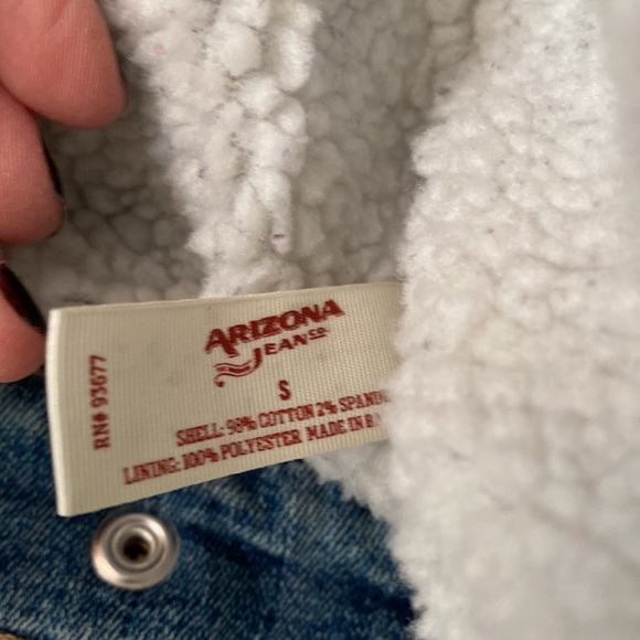 Denim fleece lined jean jacket.  Fall! So fun! - Picture 5 of 6